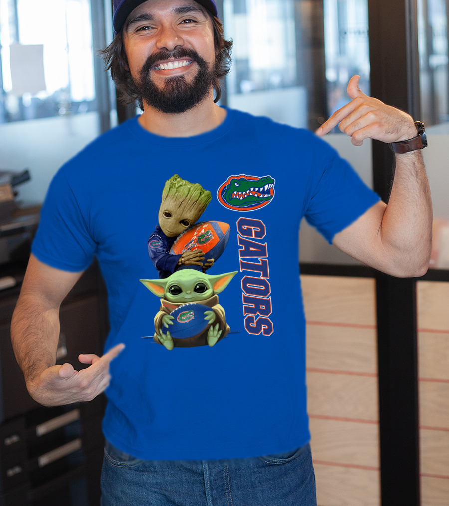 Gators Football Baby Alien And Tree Creature T-Shirt