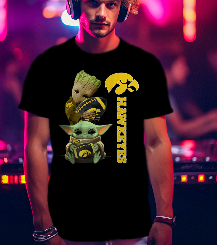 Baby Groot And Baby Yoda Hawkeyes T-Shirt