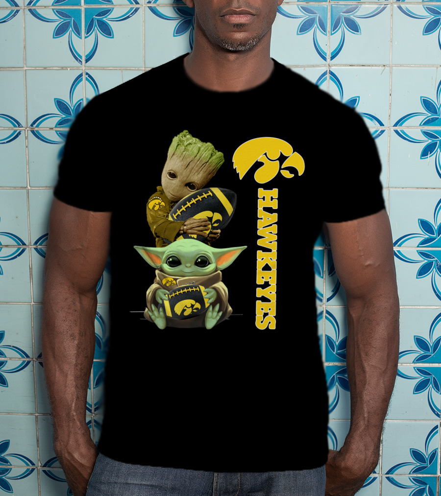 Baby Groot And Baby Yoda Hawkeyes T-Shirt