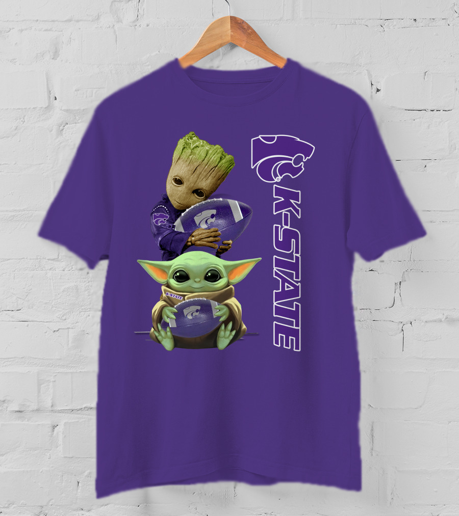 K-State Wildcats Groot Baby Yoda T-Shirt