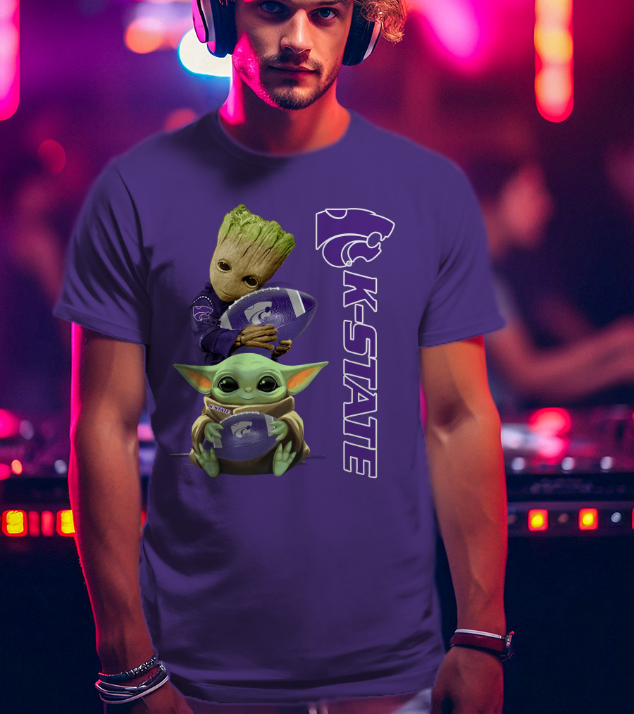 K-State Wildcats Groot Baby Yoda T-Shirt