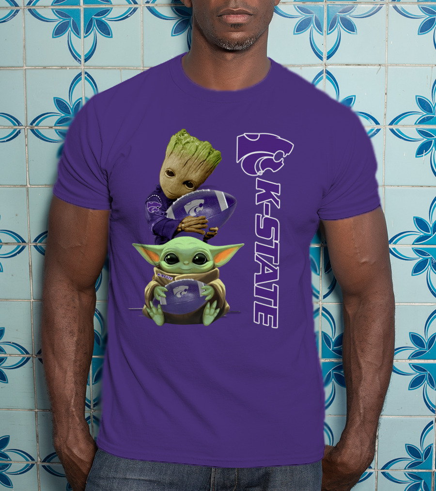 K-State Wildcats Groot Baby Yoda T-Shirt