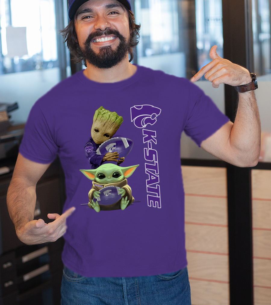 K-State Wildcats Groot Baby Yoda T-Shirt
