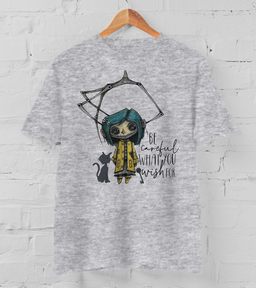 Be Careful What You Wish For Doll With Cat T-Shirt
