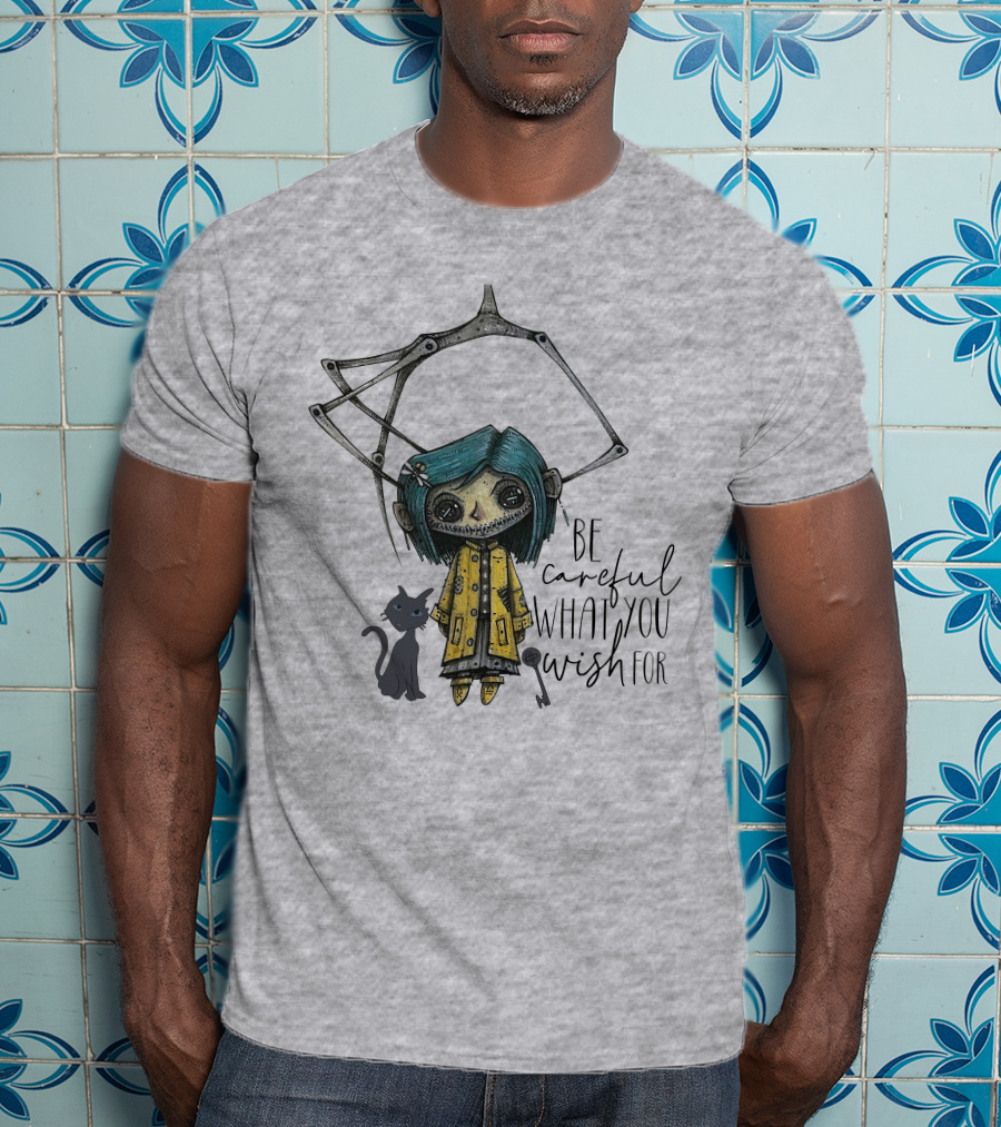 Be Careful What You Wish For Doll With Cat T-Shirt