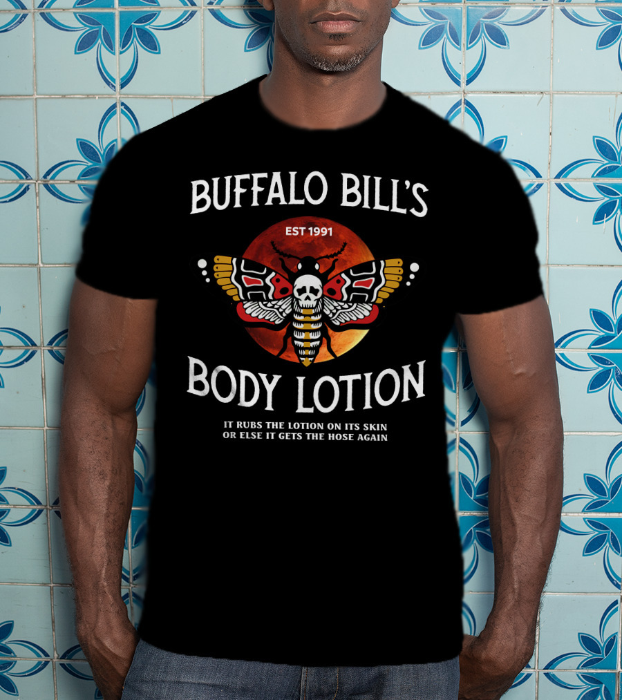 Buffalo Bill's Body Lotion EST 1991 Silence Lambs Halloween T-Shirt