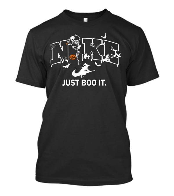 Vintage Skeleton Just Boo It Parody Halloween T-Shirt