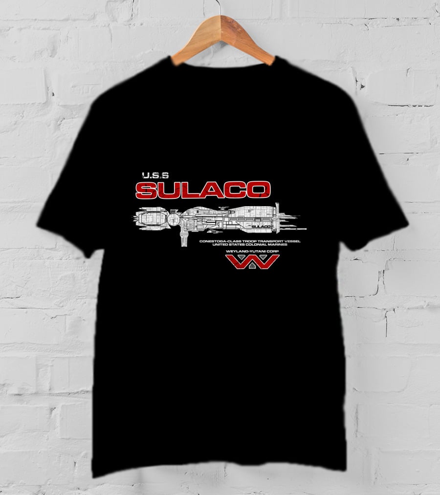 U.S.S. Sulaco Conestoga-Class Troop Transport Vessel Weyland-Yutani Corp T-Shirt