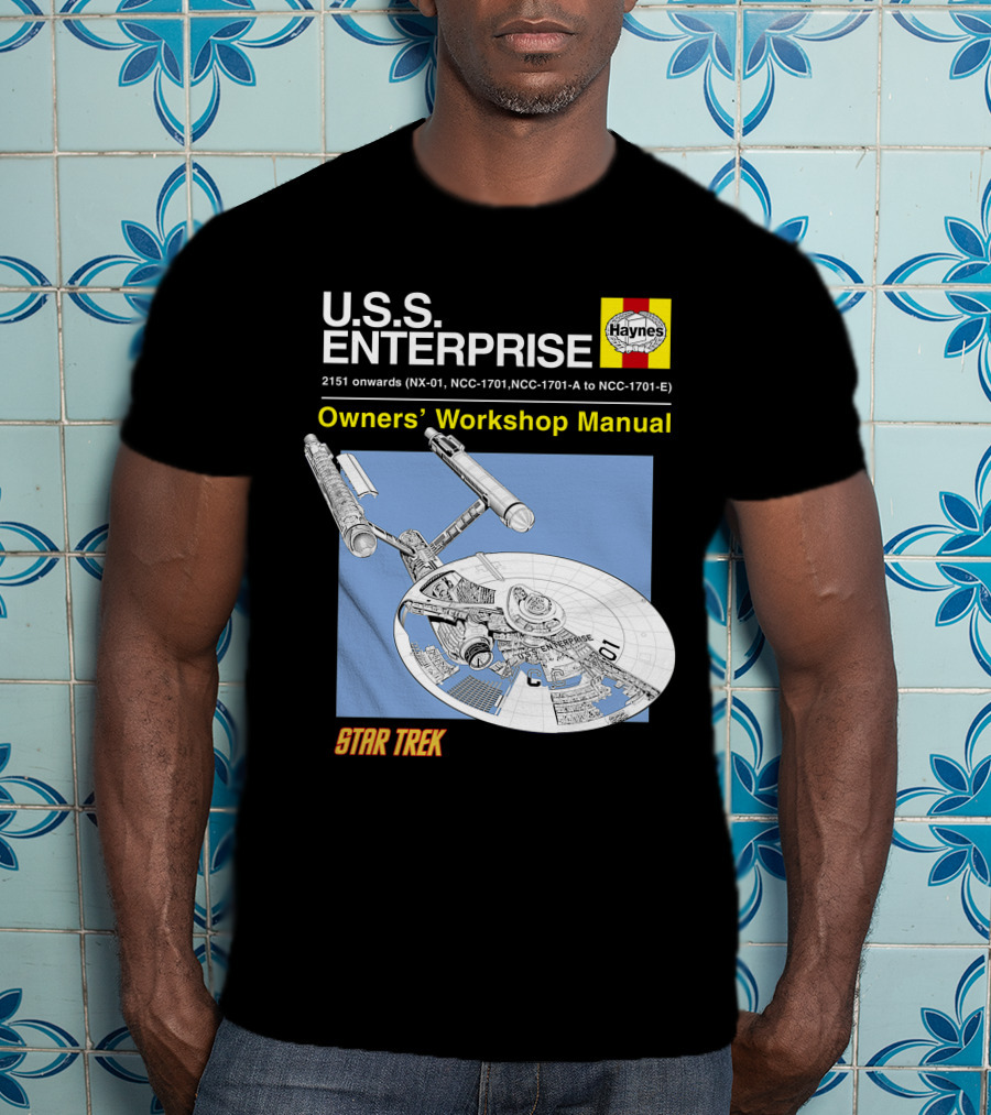 U.S.S Enterprise Haynes Owners' Workshop Manual Star Trek 2151 Onwards NCC-1701 NCC-1701-A To NCC-1701-E T-Shirt
