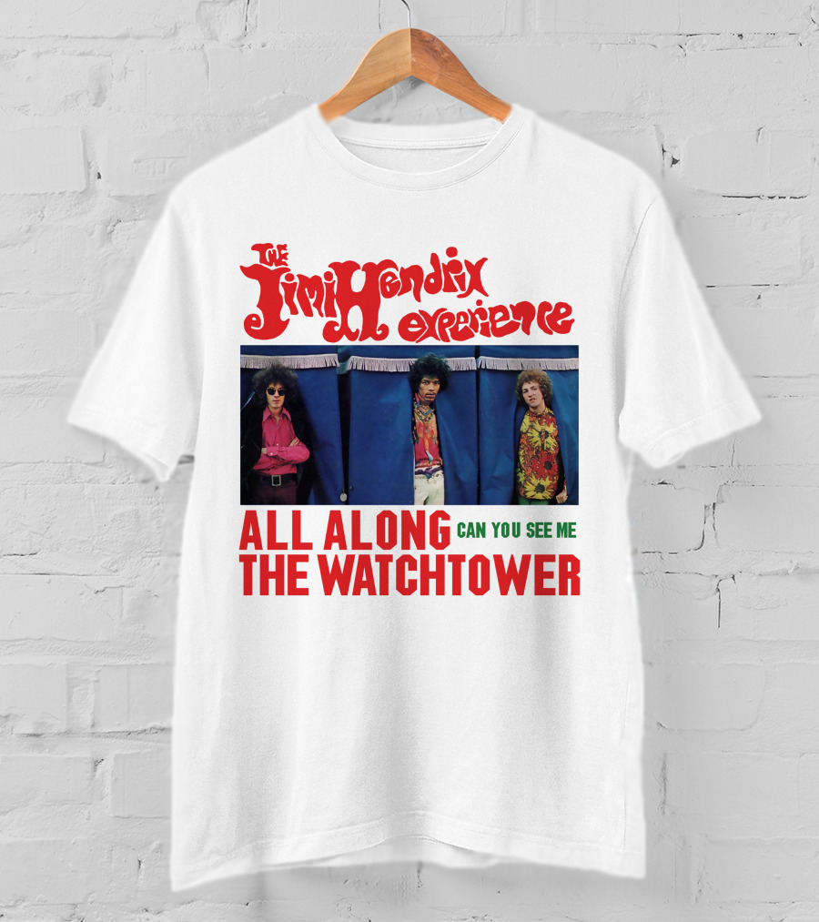 The Jimi Hendrix Experience All Along The Watchtower Can You See Me T-Shirt