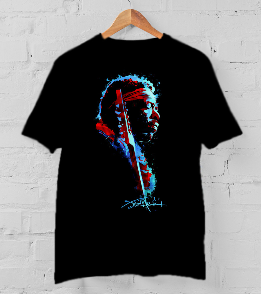 Jimi Hendrix Voodoo Child Watercolor T-Shirt