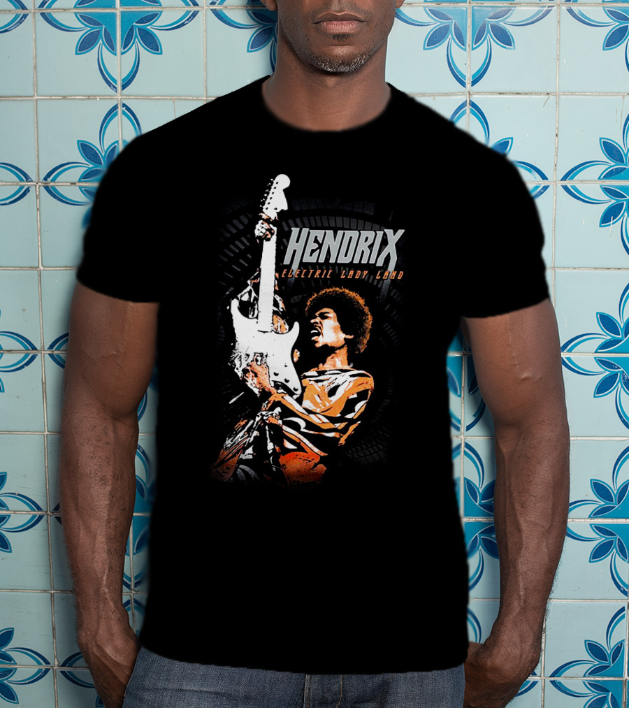 Hendrix Electric Ladyland Guitar Performance T-Shirt