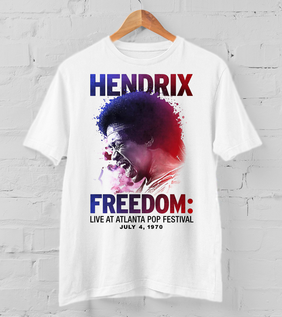 HENDRIX FREEDOM LIVE AT ATLANTA POP FESTIVAL JULY 4 1970 T-Shirt