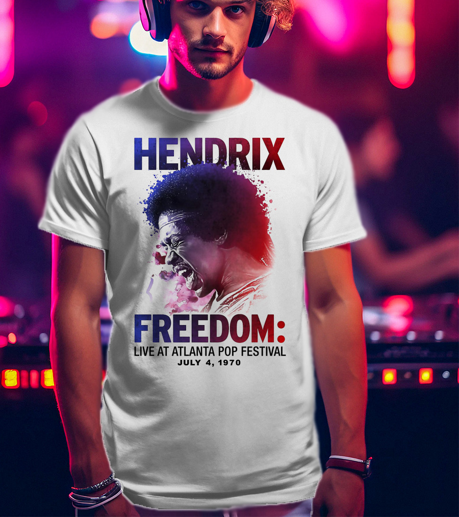 HENDRIX FREEDOM LIVE AT ATLANTA POP FESTIVAL JULY 4 1970 T-Shirt
