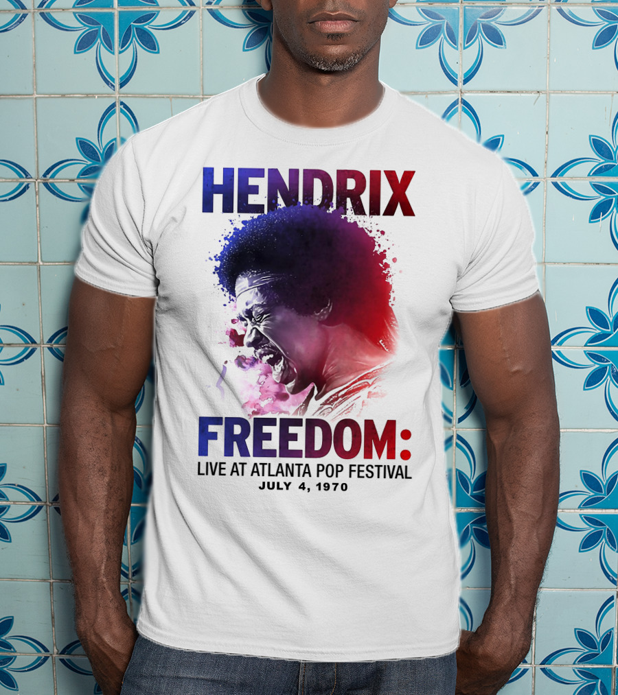 HENDRIX FREEDOM LIVE AT ATLANTA POP FESTIVAL JULY 4 1970 T-Shirt