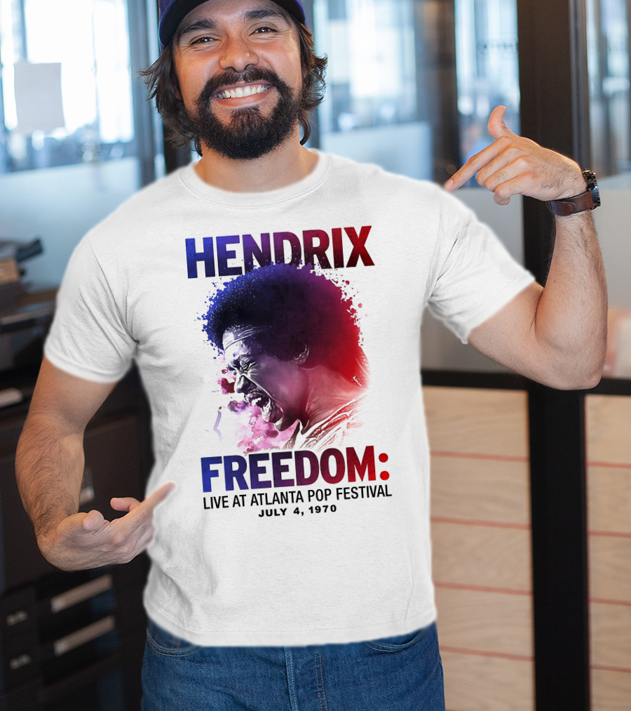HENDRIX FREEDOM LIVE AT ATLANTA POP FESTIVAL JULY 4 1970 T-Shirt
