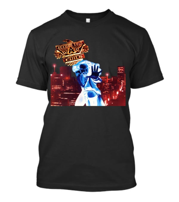 Faster Than A Bullet War Child Urban Heroic Cityscape T-Shirt
