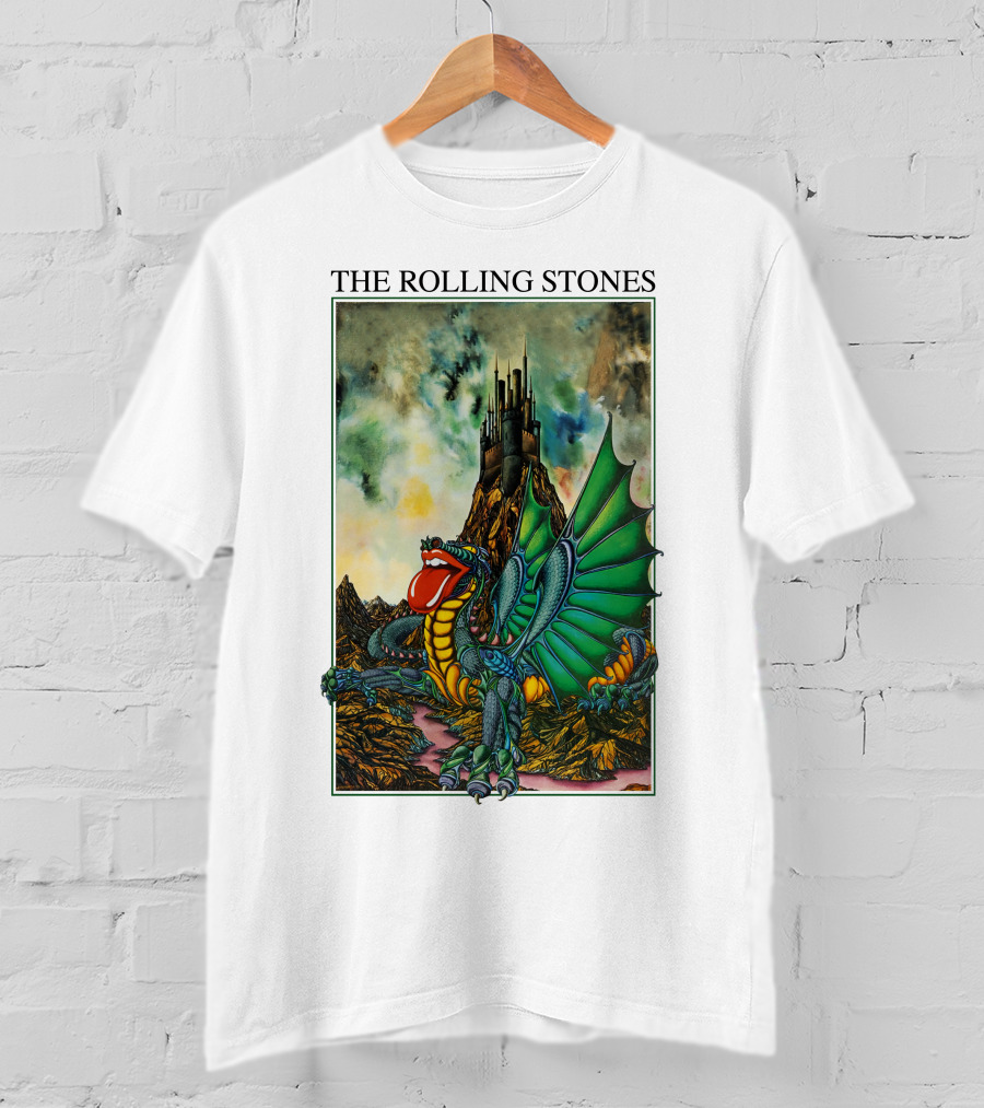 The Rolling Stones Dragon And Castle Scene T-Shirt