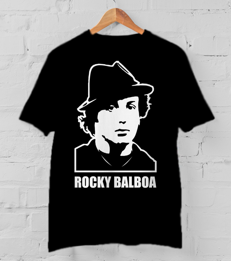 Rocky Balboa Iconic Boxing Legend With Hat T-Shirt