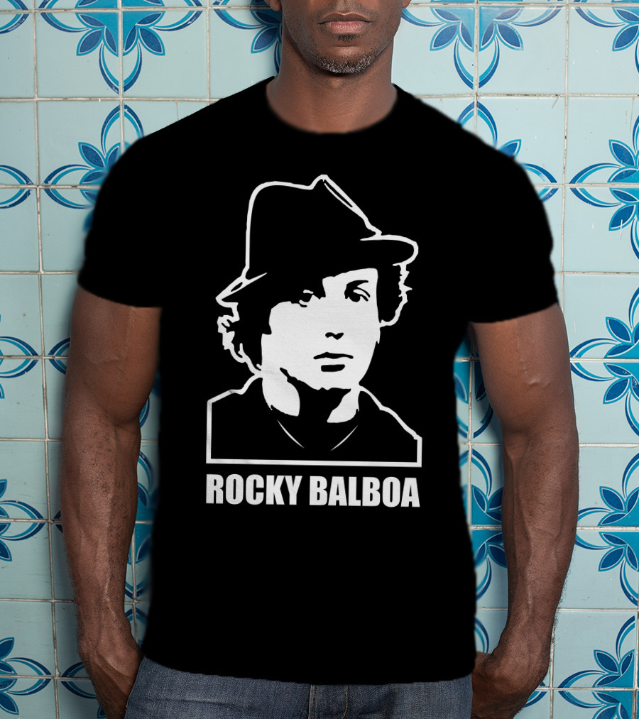 Rocky Balboa Iconic Boxing Legend With Hat T-Shirt