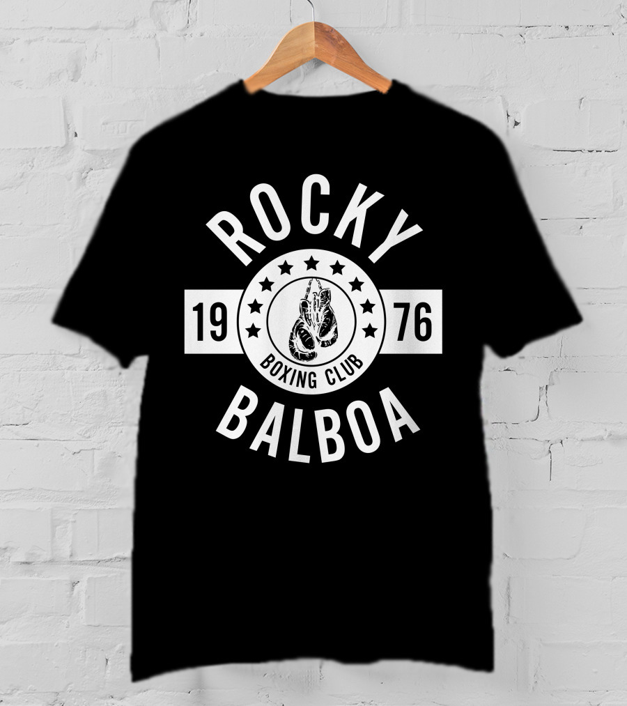 Rocky Balboa Boxing Club 1976 Vintage Gloves Emblem T-Shirt