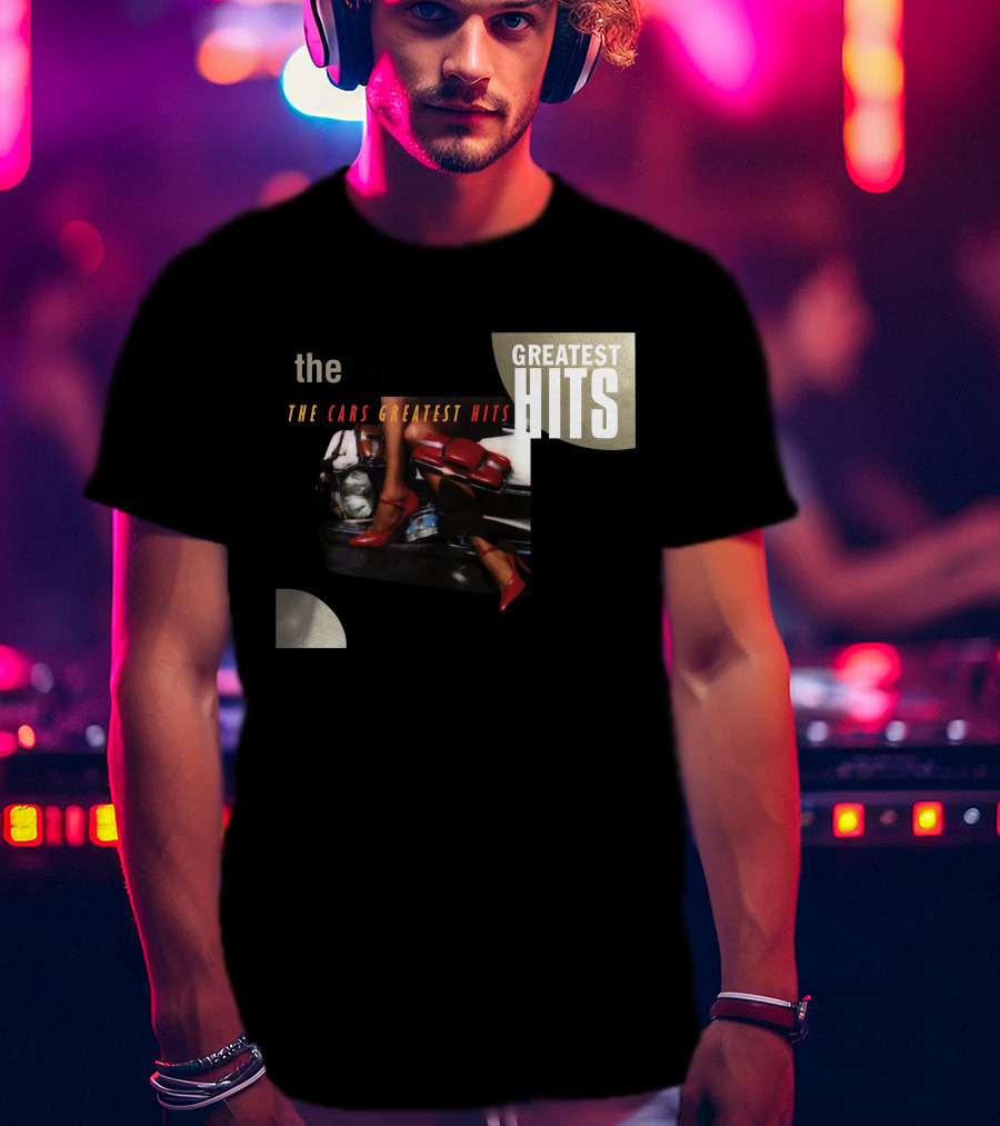 The Cars Greatest Hits Album Cover Retro T-Shirt
