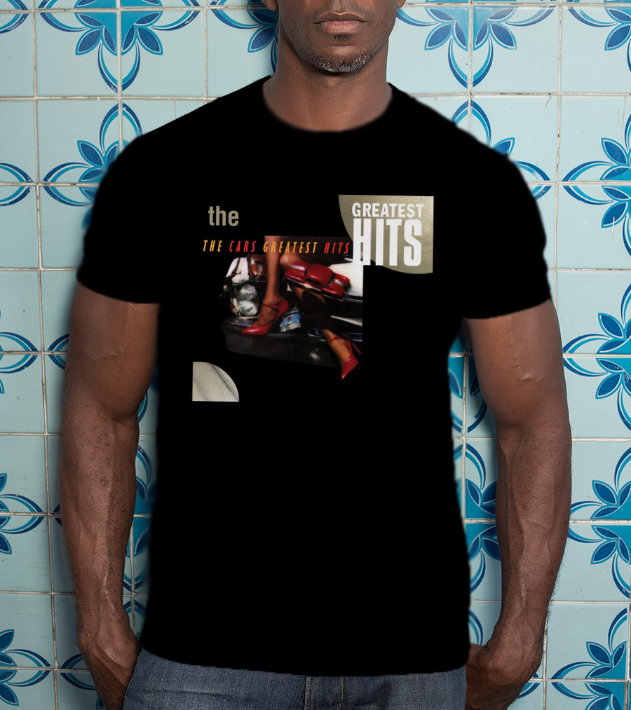 The Cars Greatest Hits Album Cover Retro T-Shirt