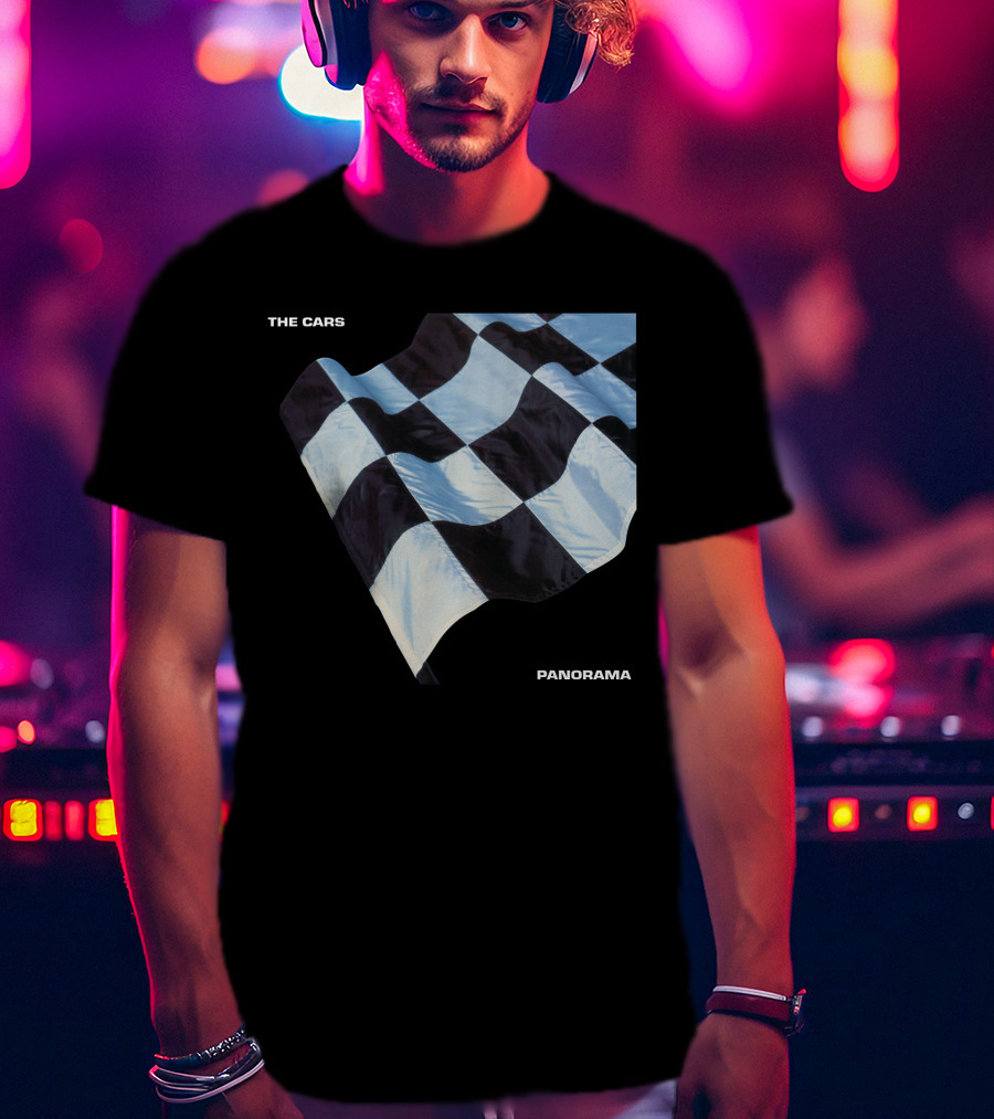 The Cars Panorama Racing Flag Cover T-Shirt