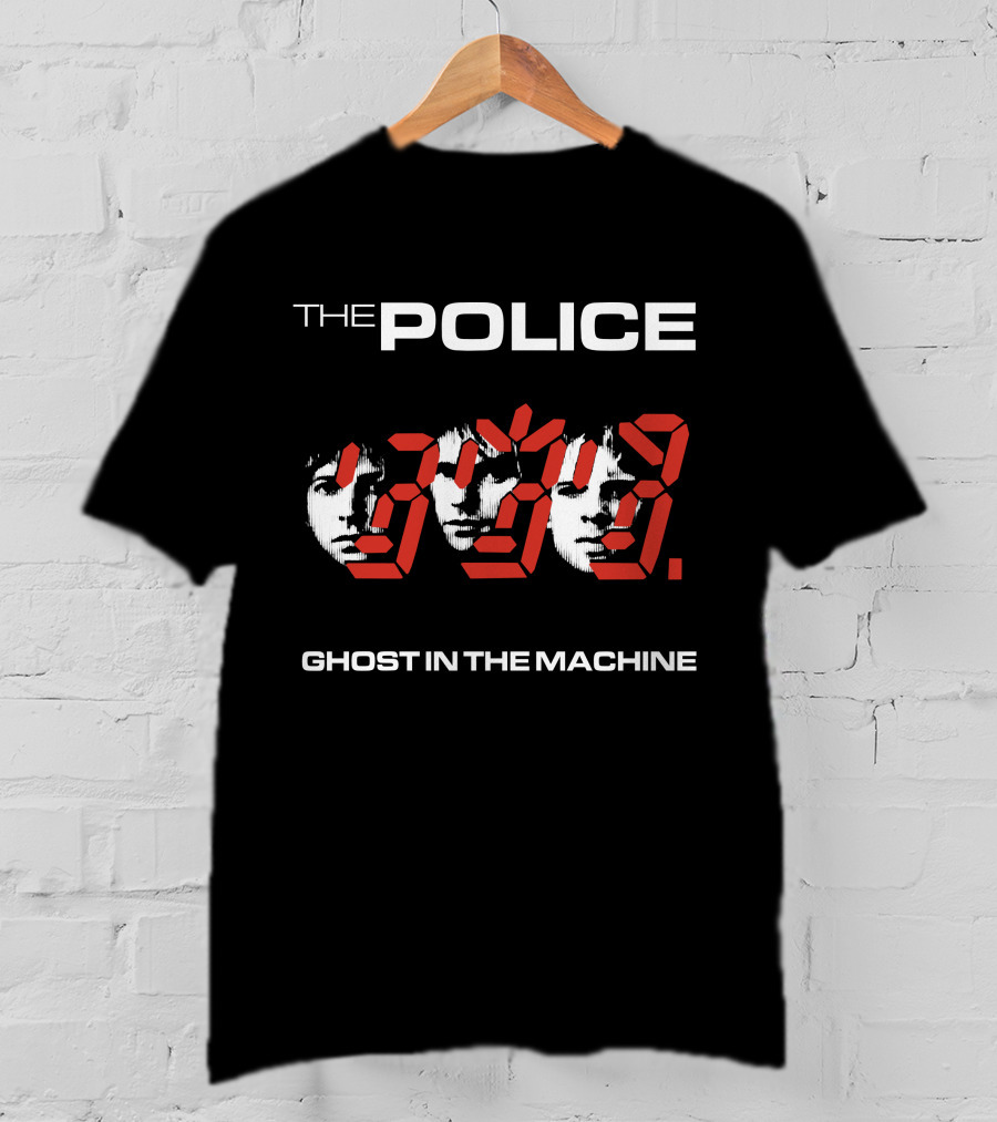 The Police Ghost IN The Machine 1981 Album T-Shirt