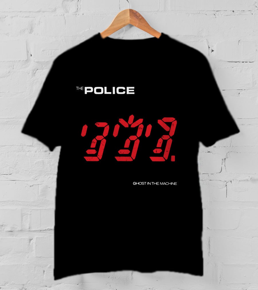 The Police Ghost In The Machine Digital Clock Display T-Shirt