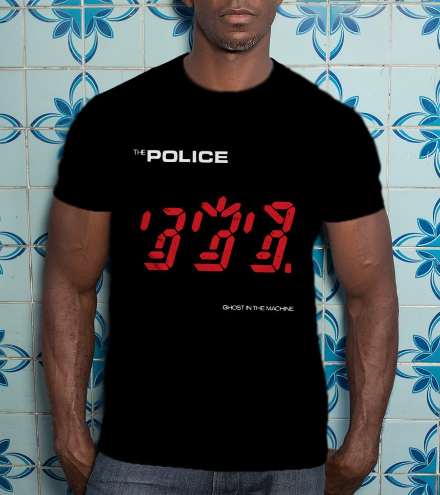 The Police Ghost In The Machine Digital Clock Display T-Shirt