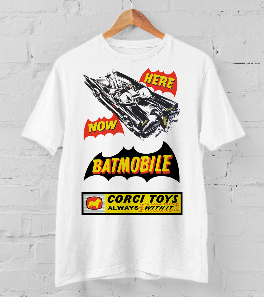Batmobile 267 Here Now Corgi Toys Always With It T-Shirt
