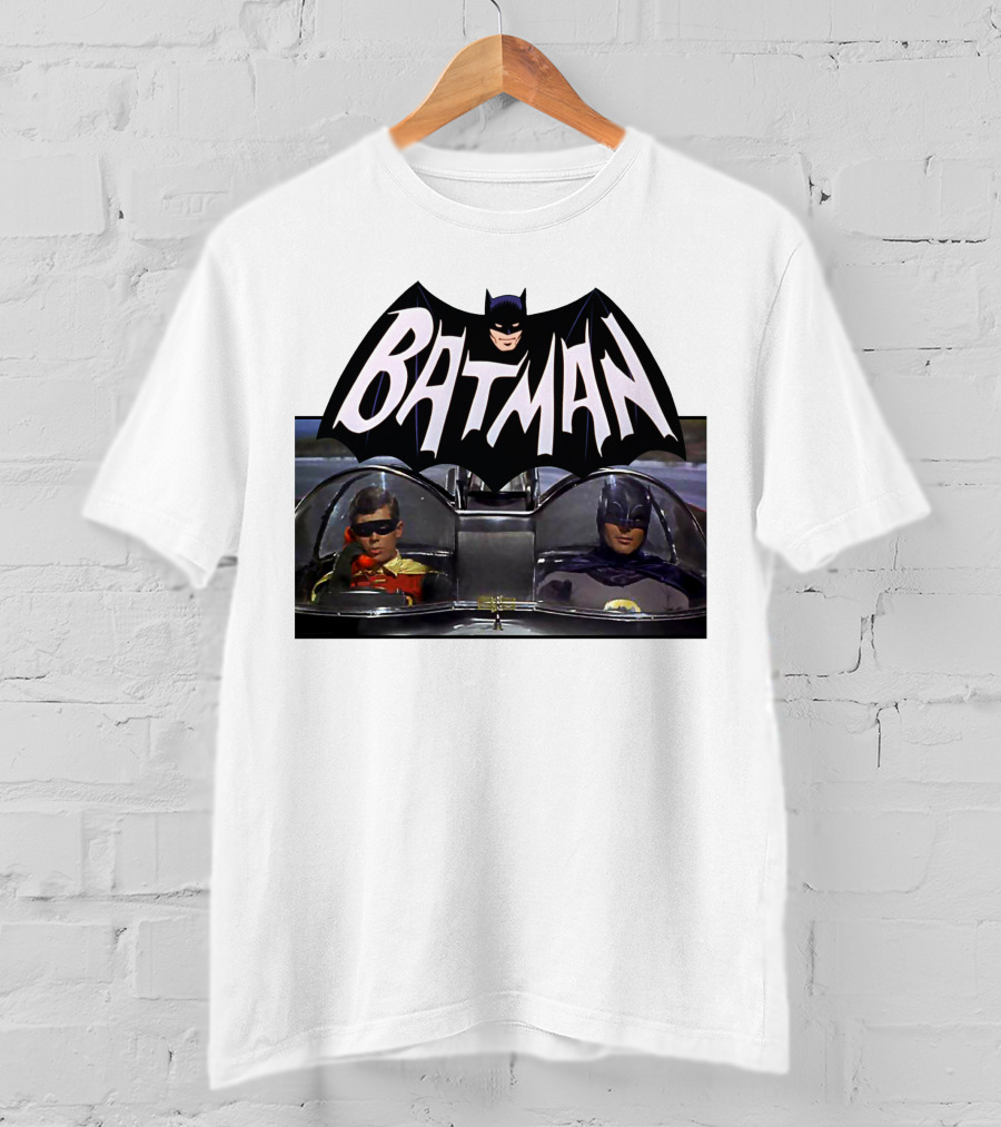 Batman TV Series Batmobile Dynamic Duo T-Shirt