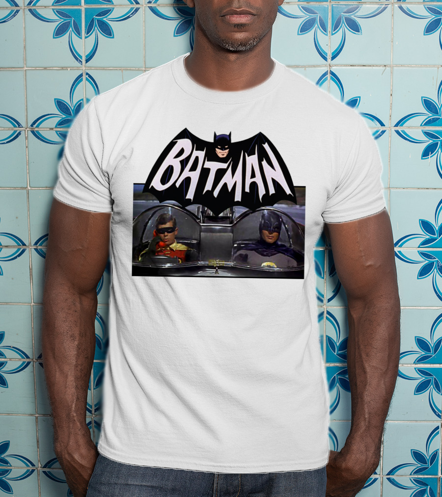 Batman TV Series Batmobile Dynamic Duo T-Shirt
