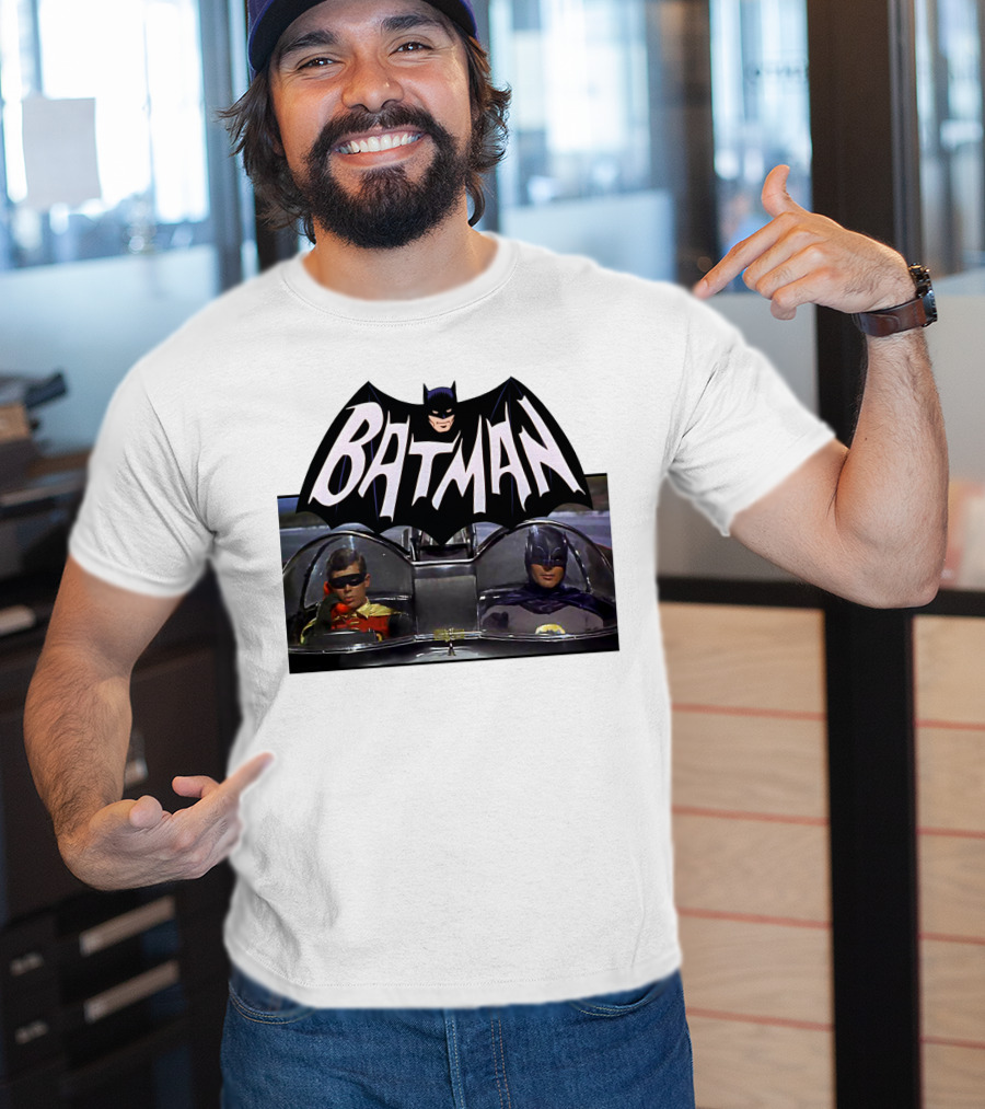 Batman TV Series Batmobile Dynamic Duo T-Shirt