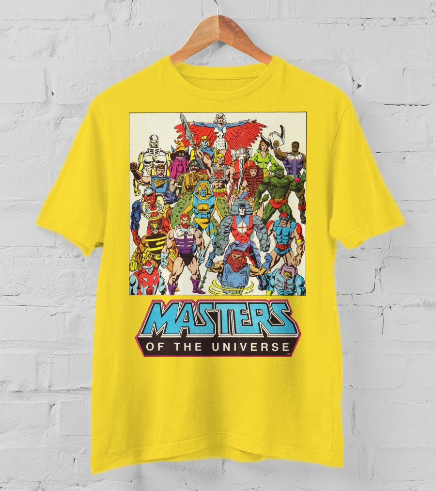 Masters Of The Universe He-Man Iconic Characters Group Retro Comic T-Shirt