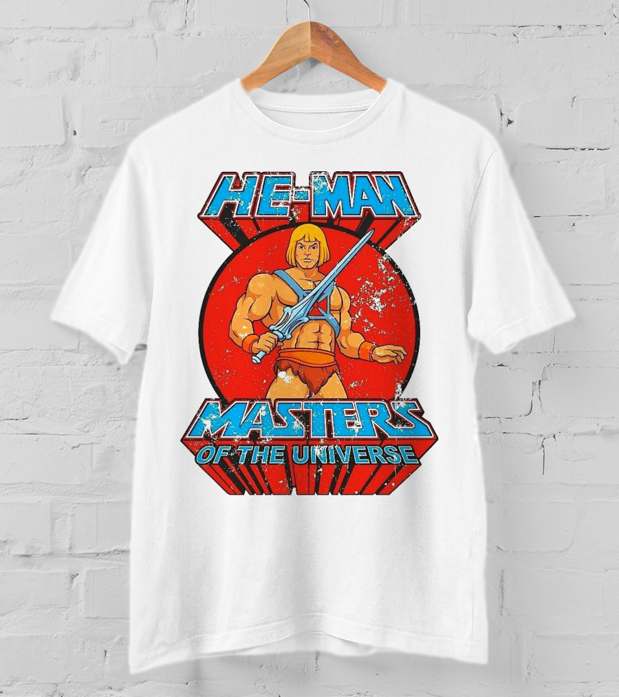He-Man Masters Of The Universe Retro Classic Sword Iconic 80s T-Shirt