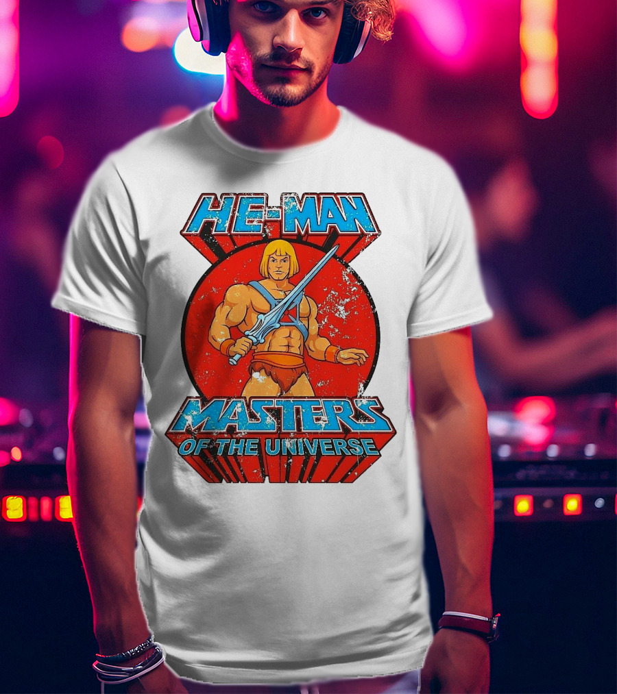 He-Man Masters Of The Universe Retro Classic Sword Iconic 80s T-Shirt