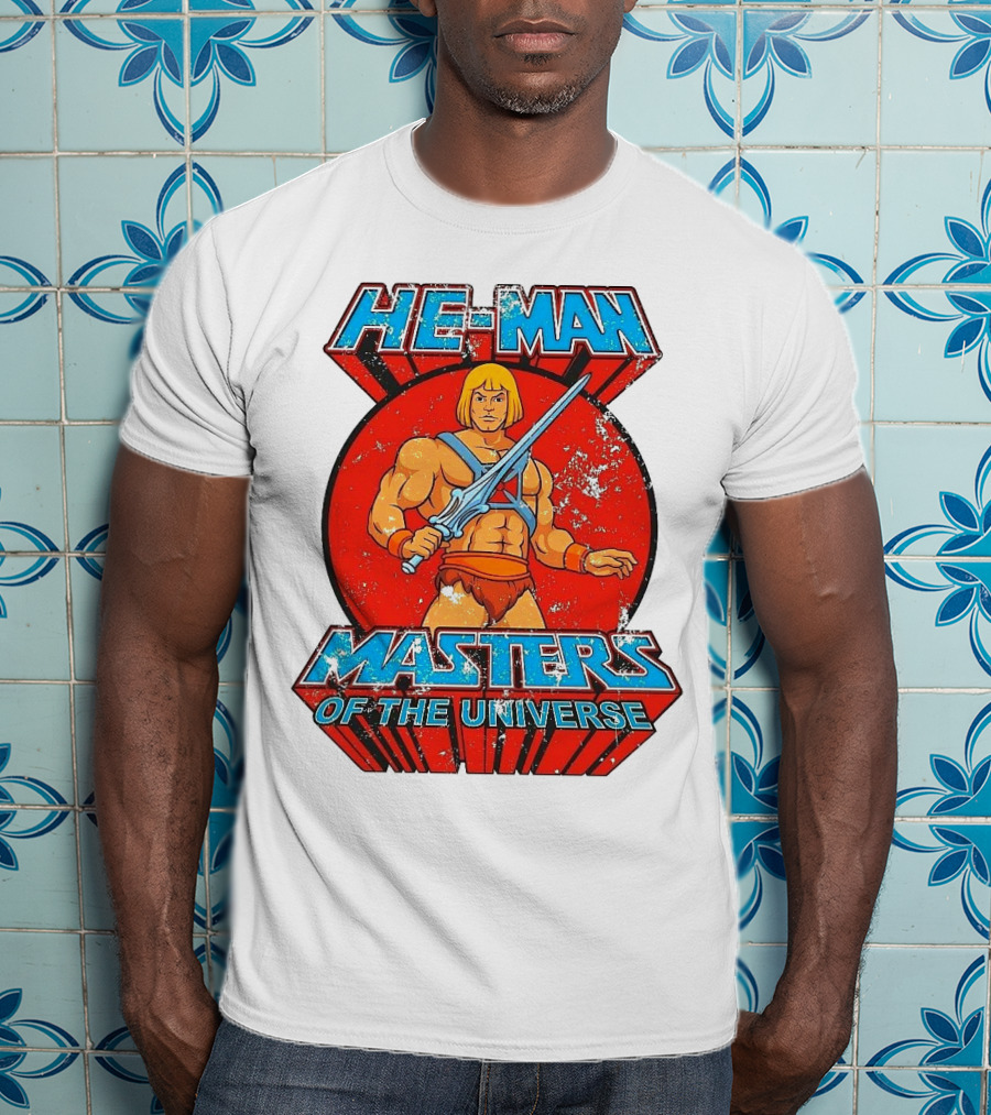 He-Man Masters Of The Universe Retro Classic Sword Iconic 80s T-Shirt