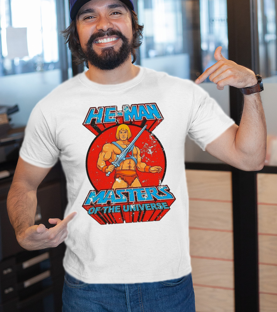 He-Man Masters Of The Universe Retro Classic Sword Iconic 80s T-Shirt