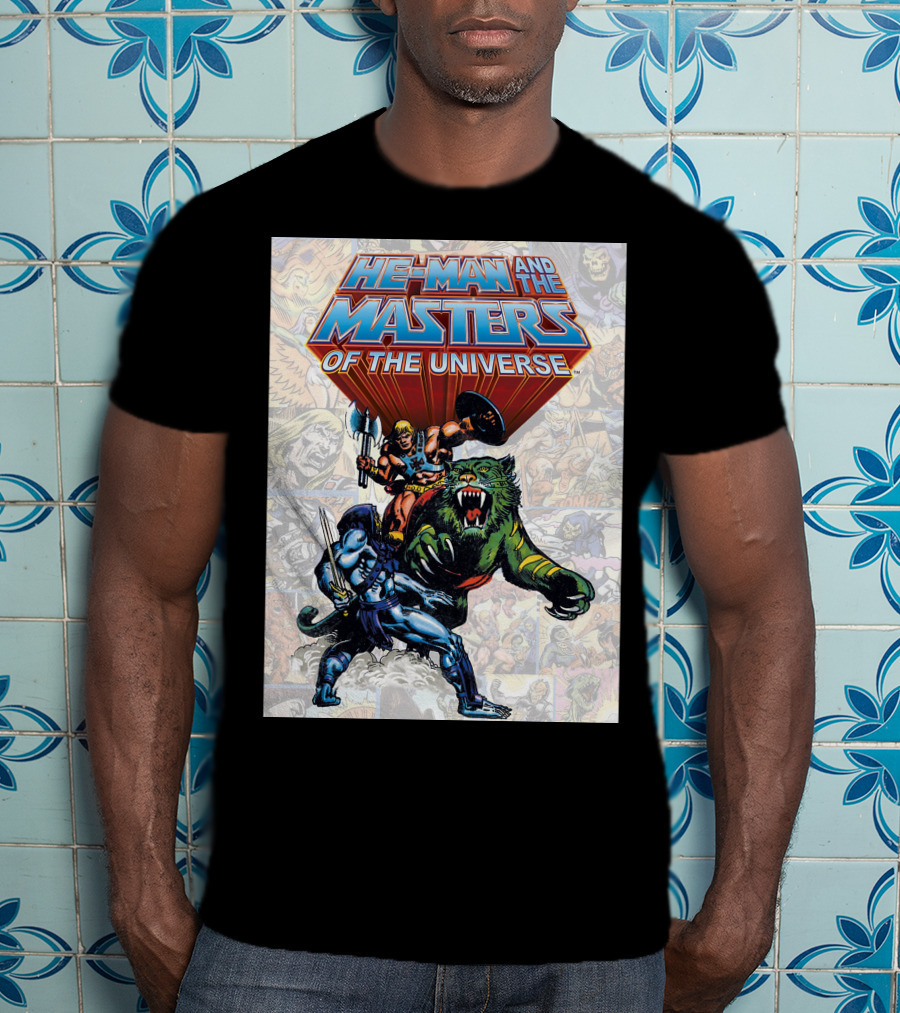 He-Man And The Masters Of The Universe Comic Style Action T-Shirt