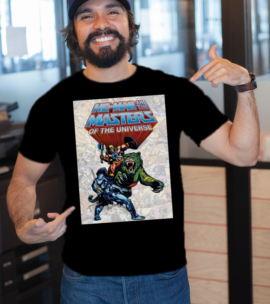 He-Man And The Masters Of The Universe Comic Style Action T-Shirt