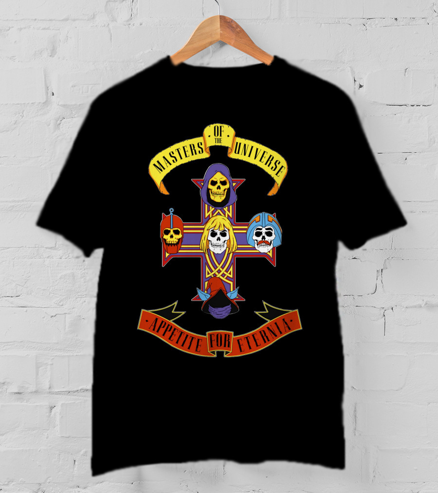 Masters Of The Universe Appetite For Eternia Cross Skulls T-Shirt