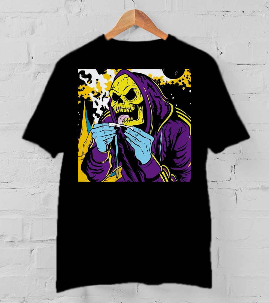 Skeletor Rolling Hoodie Masters Of The Universe 80s Retro Style Cartoon T-Shirt