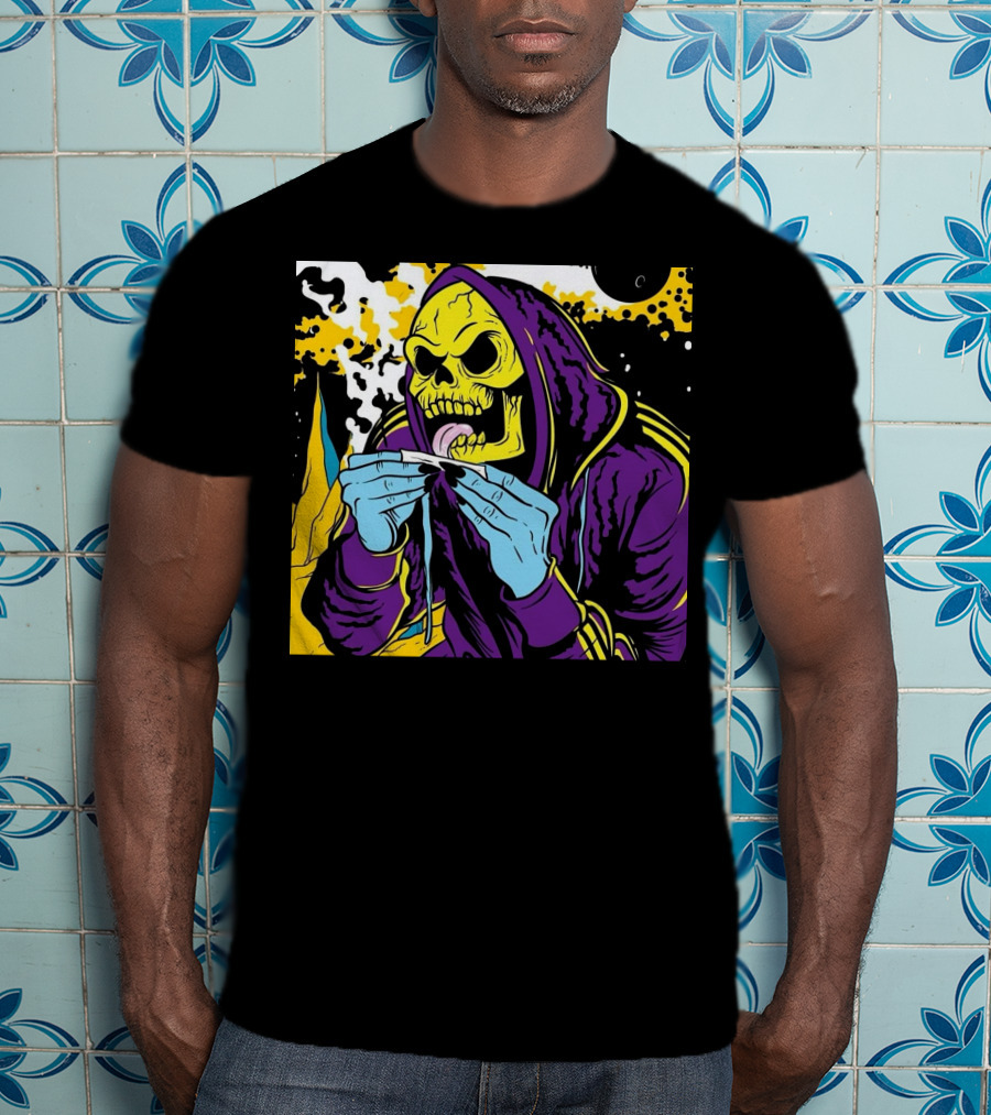 Skeletor Rolling Hoodie Masters Of The Universe 80s Retro Style Cartoon T-Shirt