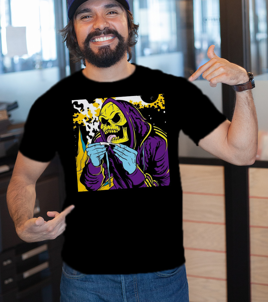 Skeletor Rolling Hoodie Masters Of The Universe 80s Retro Style Cartoon T-Shirt