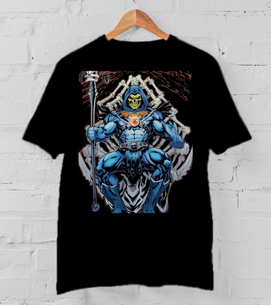 Skeletor Throne Masters Of The Universe Vintage Fan T-Shirt
