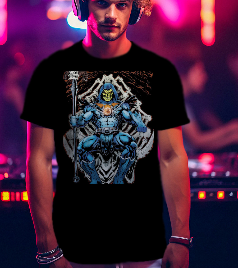 Skeletor Throne Masters Of The Universe Vintage Fan T-Shirt