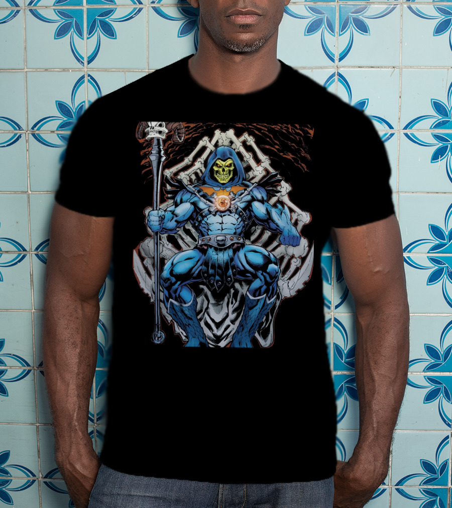 Skeletor Throne Masters Of The Universe Vintage Fan T-Shirt