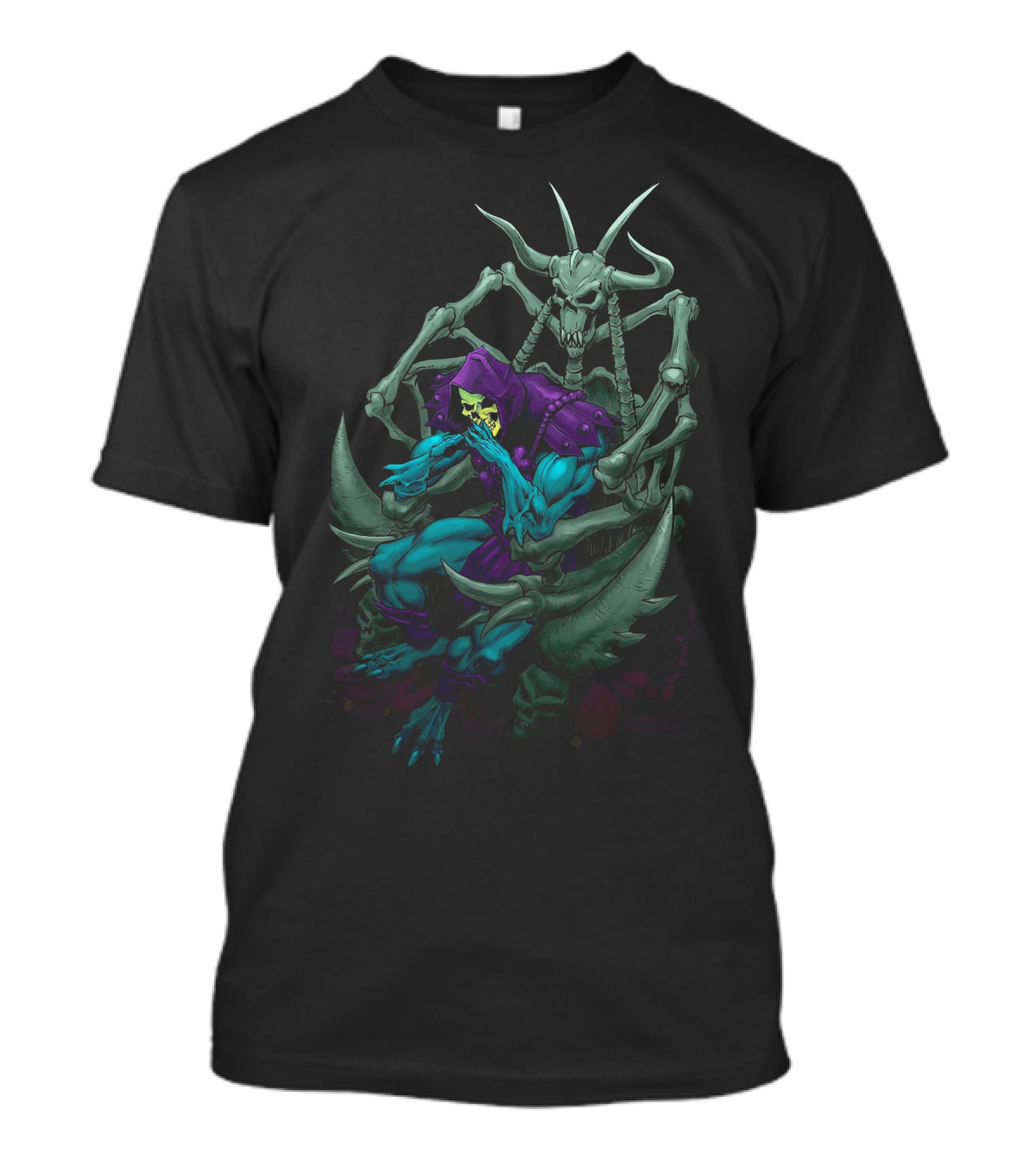 Masters Of The Universe Skeletor On Bone Throne T-Shirt